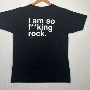 Tim Minchin concert release “I am‎ so F**king rock” Black T-shirt Men Medium New